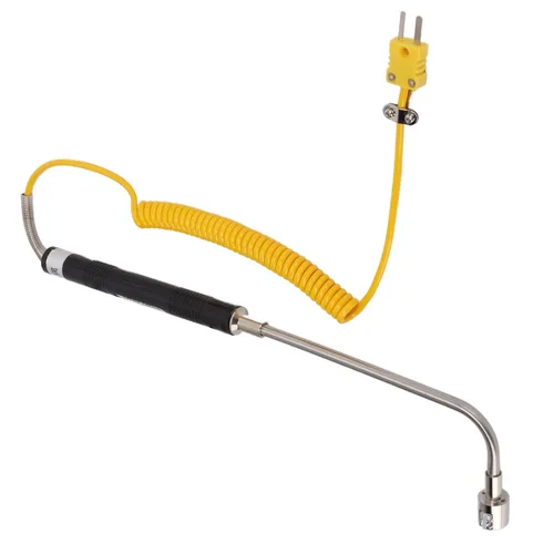 Miniatura 3 de Sensor de temperatura de termopar tipo K con funda de acero inoxidable y mango aislado Medición precisa de -58.0 °F a 932.0 °F para monitoreo