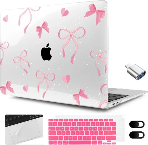 Miniatura 28 de MEEgoodo para MacBook Air de 13.3 pulgadas, funda 2021 2020 2019 2018 A2337 M1 A2179 A1932, carcasa transparente para MacBook Air M1, carcasa dura