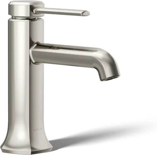 Miniatura 35 de KOHLER 27000-4K-BMB - Grifo de baño de un solo mango con montaje de drenaje emergente, grifo de lavabo de baño de un agujero, 1.0 gpm, negro mate
