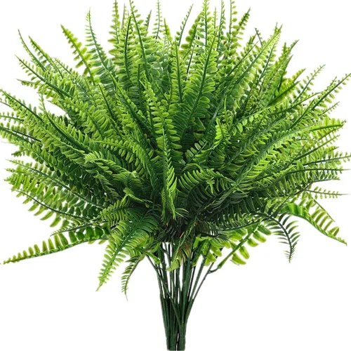 Miniatura 18 de Paquete de 10 enredaderas artificiales colgantes, hiedra falsa, sauce llorón, hojas verdes, plantas de plástico, guirnalda sintética resistente a