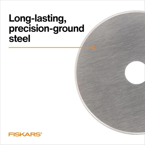 Miniatura 7 de Fiskars. Cuchillas giratorias de 45 mm. 2 por paquete. Cuchillas de repuesto para cortadoras giratorias. Corte de precisión para acolchados