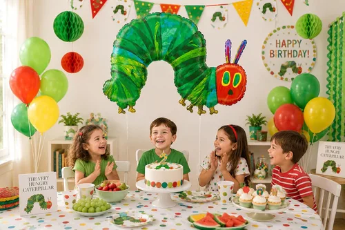 Miniatura 2 de The Very Hungry Caterpillar Eric Carle - Globo de fiesta de papel de aluminio de 43 pulgadas