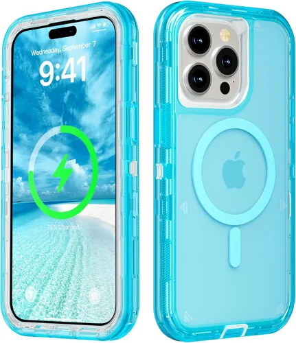 Miniatura 34 de Follaroma para iPhone 17 Pro Max, Funda Compatible con MagSafe, Funda Magnética Transparente de Doble Capa, Funda Resistente Anti-Caída y a Prueba