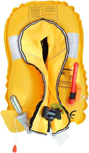 Miniatura 2 de Top Safety - Chaleco salvavidas para niños con silbato – Chaleco salvavidas delgado inflable automático PFD para niños y jóvenes – Navegación Pesca
