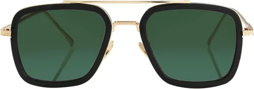 Kursan Lentes de sol polarizados Tony Stark para hombres y mujeres, montura cuadrada de metal, lentes de Iron Man y Spider-Man