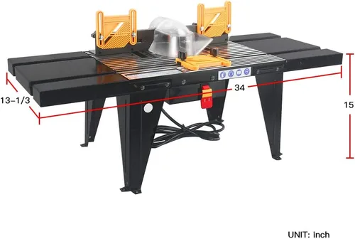Miniatura 2 de Leegol Electric Mesa de trabajo para router de mesa herramienta de trabajo de artesano para madera (Mesa de router A)