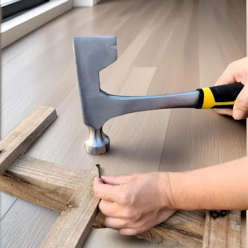 Miniatura 5 de BUSKPOK - Hacha de martillo para paneles de yeso, herramienta de tablero de pared de 14 onzas con cara fresada