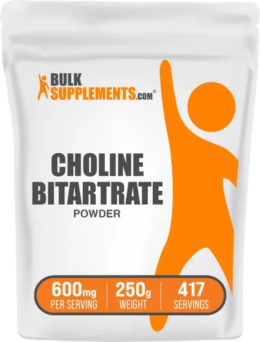 Miniatura 10 de BulkSupplements. com Polvo de bitartrato de colina, suplementos de colina, sin sabor y sin gluten, 600 mg por porción, 17.64 oz (1.1 libras)