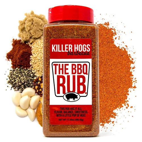 Miniatura 11 de Killer Hogs The BBQ Rub Championship Grill Condimento para carne de res, bistec, hamburguesas, cerdo y pollo 5 libras