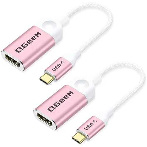 Miniatura 10 de QGeeM Cable adaptador USB C a HDMI 4K, adaptador USB tipo C a HDMI [Thunderbolt 3/4] HDMI para Laptop MacBook Pro/Air, iPhone 15 16 17 Pro max, Dell