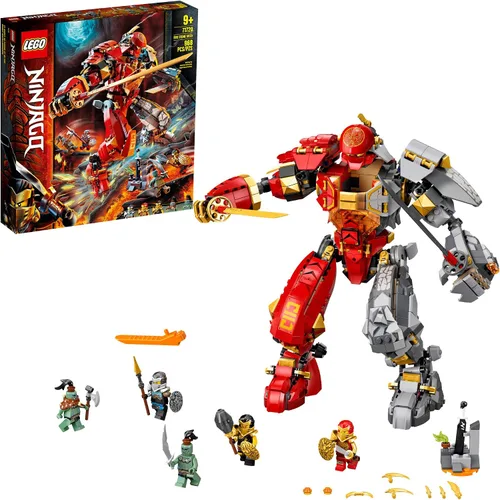 Miniatura 8 de LEGO NINJAGO Fire Stone Mech 71720 Kit de construcción con mecha ninja (968 piezas)