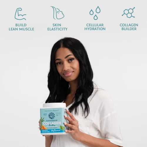 Miniatura 4 de Polvo de Proteína Péptida para Construcción de Colágeno Vegano con Biotina Vitamina C Ácido Hialurónico Polvo de Proteína de Colágeno para Cabello
