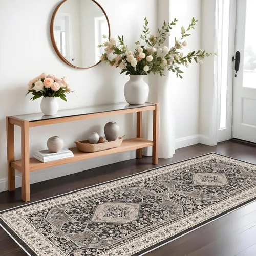 Miniatura 32 de RUUGME Alfombra Pasillera Lavable 2'6x12 - Alfombra de Pasillo con Respaldo Antideslizante Alfombras Resistentes a Manchas para Sala de Estar