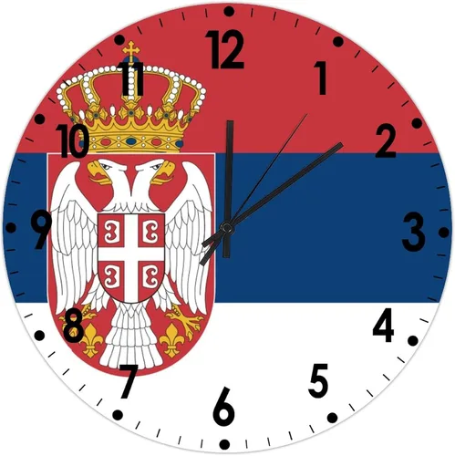Miniatura 7 de Cheyan Reloj de pared con bandera de Canadá de 12 pulgadas, silencioso, sin tictac, de PVC, funciona con pilas, reloj redondo decorativo, regalo
