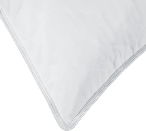 Miniatura 5 de puredown Juego de 2 almohadas acolchadas de plumas de ganso, color blanco, tamaño Queen estándar