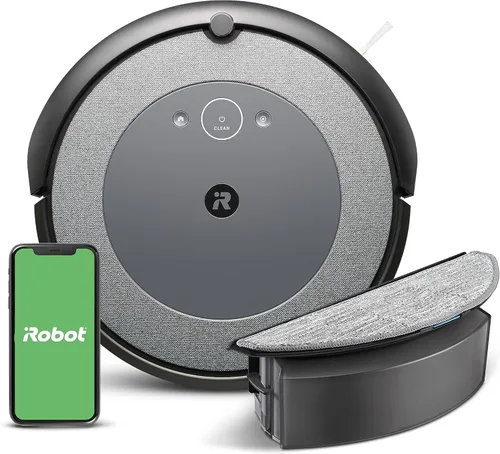 iRobot Roomba Combo i5 Robot aspiradora y trapeador – Limpia por habitación con mapeo inteligente, funciona con Alexa, limpieza personalizada con