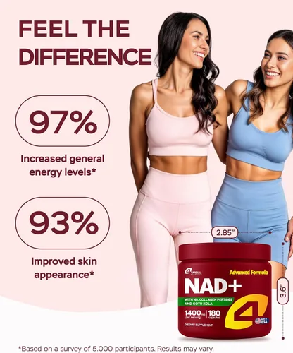 Miniatura 6 de Alternativa de Suplemento NMNH – Suplemento NAD de 1400 mg Apoya el Complejo de Envejecimiento Saludable con Ribósido de Nicotinamida, Péptidos