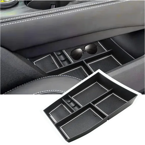 Miniatura 23 de Organizador de consola inferior compatible con Nissan Rogue (S/SL/SV/Platinum) 2021 2022 2023 2024 2025 2026 Nissan Rogue (S/SL/SV/Platinum) Bandeja