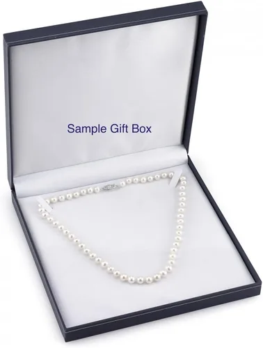 Miniatura 11 de The Pearl Source Black Akoya Japanese Pearl Necklace for Women - 14k Gold Pearl Strand Necklace 18in Long Pearl Necklace with Genuine Cultured