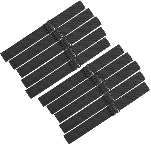 Miniatura 15 de Correas ajustables para pelucas y hacer pelucas, bandas ajustables para peluca (negro, 1 pulgada x 6 piezas)
