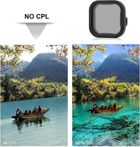 Miniatura 8 de SOONSUN Juego de 6 filtros de lentes para GoPro Hero 12 11 10 9 Negro - ND8, ND16, ND32, CPL, rojo, magenta, densidad neutra, polarizador circular