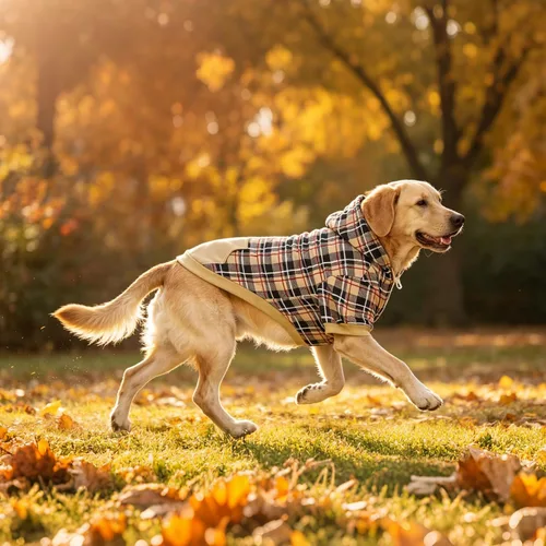 Miniatura 8 de EXPAWLORER - Sudadera con capucha para perro, estilo británico, suave y cálido con agujero para la correa, para clima frío, abrigo de invierno