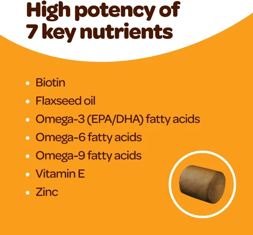 Miniatura 4 de Suplemento para piel y pelaje para perros Omega 3 nutritivo para perros con aceite de krill EPA DHA y vitamina E Suplemento para piel y pelaje