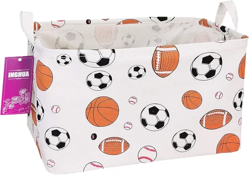 Miniatura 27 de Cesta de Almacenamiento Rectangular Organizador de Tela para Juguetes, Libros, Ropa, Regalos, Mascotas - Perfecto para Hogar, Oficina, Guardería