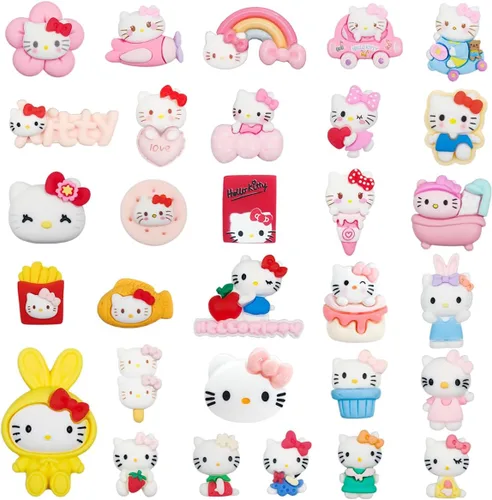 Bonitos dijes de dibujos animados para zapatos, dijes de animales kawaii, dijes de zapatos rosados, dijes de decoración de zapatos para pulseras,
