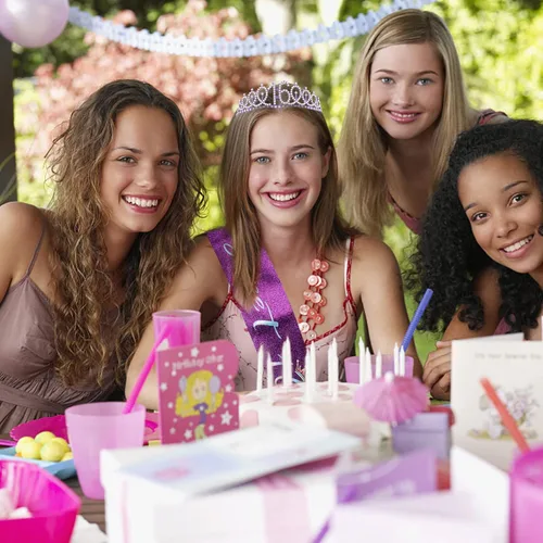 Miniatura 4 de 16th - Kit de corona y banda morada, decoraciones de fiesta de dulces 16, regalos y suministros para niñas (morado)