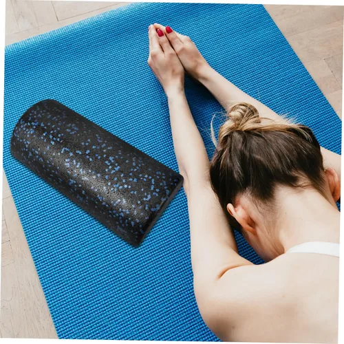 Miniatura 8 de Medio rodillo para yoga, fitness, herramienta de masaje semicírculo para alivio muscular, entrenamiento de equilibrio, diseño elegante