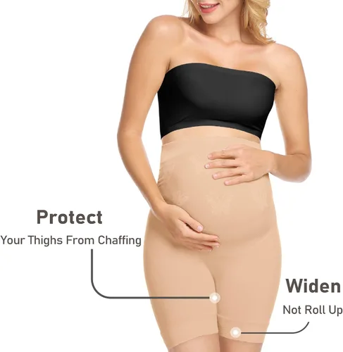 Miniatura 3 de Narcissus Bump Proud - Fajas moldeadoras sin costuras para maternidad, ropa interior a medio muslo - El embarazo debe tener