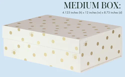 Miniatura 6 de kate spade new york Cajas de almacenamiento decorativas con tapas, paquete de 3 contenedores organizadores resistentes, incluye cajas anidables