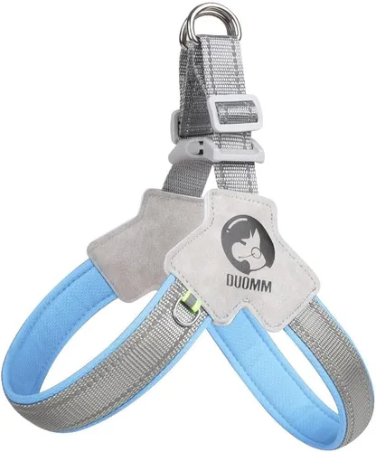 Miniatura 10 de Arnés para perro, chaleco de servicio antitirones con tiras reflectantes y asa de control, ajustable y cómodo para caminar fácilmente, rojo