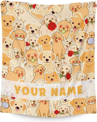 Miniatura 19 de Golden Retriever - Manta de regalo – 30 x 40 pulgadas, bonita manta de perro para amantes de los perros, niños, niños y niñas, mantas suaves