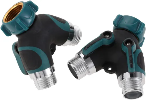 Miniatura 7 de Divisor de manguera de jardín, conector de manguera de 2 vías, divisor de manguera resistente en Y, divisor de grifo con conector de 3/4 pulgadas