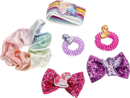 Miniatura 3 de My Little Pony - Mochila Townley Girl Bolsa de regalo de maquillaje cosmético incluye accesorios para el cabello y mochila de PVC transparente