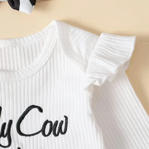 Miniatura 5 de Traje de primer cumpleaños para niña, traje de cumpleaños de vaca, traje de bebé Holy Cow I'm One