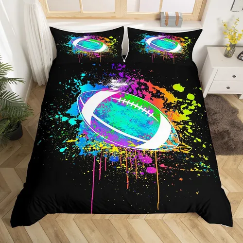 Miniatura 40 de Feelyou Love Gymnastics - Juego de ropa de cama de gimnasia para niñas y niños, ejercicios de suelo, ballet, funda de edredón decorativa de Multi 902