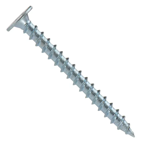Miniatura 10 de Tornillos de metal a madera #10 x 1 de cabeza de panqueque - Sujetadores de punta afilada chapados en zinc - Tornillos de perfil bajo
