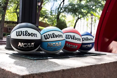 Miniatura 5 de Wilson NCAA Killer Crossover – Balón de baloncesto para exteriores - 29.5 pulgadas, 28.5 pulgadas, 27.5 pulgadas Rojo/Blanco