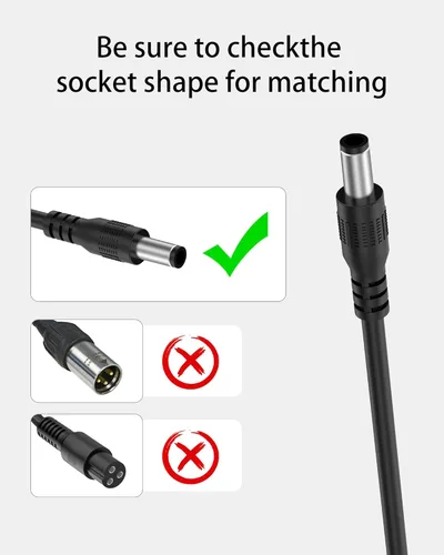 Miniatura 5 de VHBW Cargador de 42V 2A para iScooter i9, i9 Pro, i8, i8L, 1S Cargador eléctrico para scooter compatible con isinwheel S9/S9 Pro/S9 Max