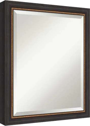 Miniatura 5 de Amanti Art Espejo de baño de madera, espejo de pared negro Ashton para usar como espejo de tocador de baño sobre el fregadero