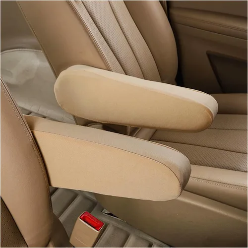 Kewucn 2 piezas de fundas para apoyabrazos delanteros de coche, protectores de apoyabrazos de asiento de tela elástica, fundas universales de