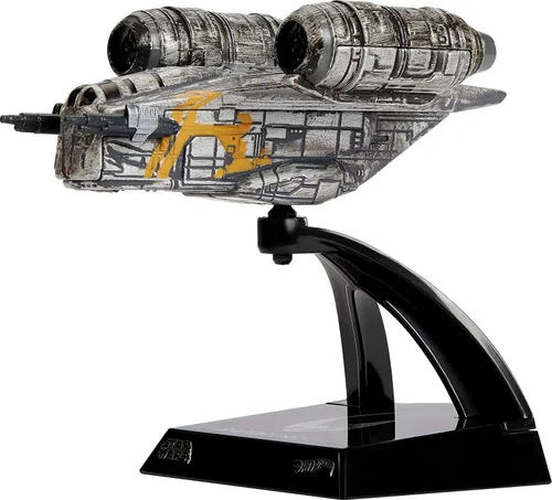 Miniatura 7 de Hot Wheels Star Wars Starships Selecciona la nave de Boba Fett, réplica coleccionable premium con parte móvil y soporte de exhibición