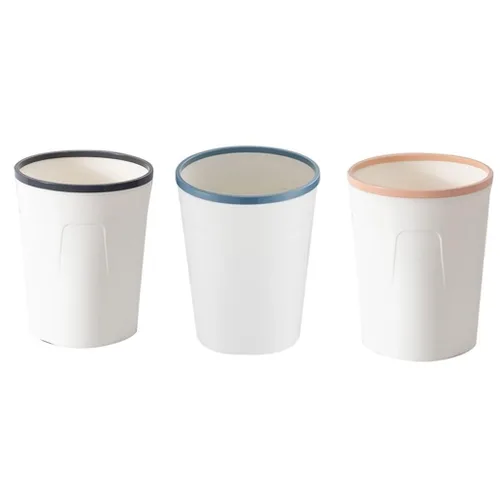 Miniatura 2 de Trash Can 10l Crevice Garbage Can Home Living Room Bedroom Cute Kitchen Bathroom Size Toilet Paper Basket Pulling Garbage Can/Blu/30.5 *