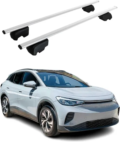 Miniatura 15 de OMAC Barras transversales para portaequipajes Volkswagen ID.4 2021-2024 con cerradura de 165 libras de aluminio negro, 2