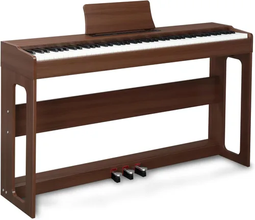 Miniatura 9 de Ktaxon Piano de Teclado de 88 Teclas con Acción Ponderada, Piano de Teclado Electrónico, Piano Digital con Unidad de 3 Pedales, Soporte de Música