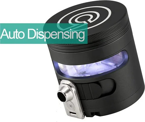 Miniatura 2 de Cloudious9 - Tectonic9 Molinillo Manual Dispensador Automático Grande de 2.5" de Aleación de Aluminio (Negro), Solo para Hogar y Cocina
