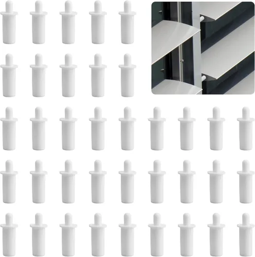 Pasador de reparación de obturador, 100 unidades, color blanco, pasador de reparación de persianas, pasador de reparación de persianas, pasador de